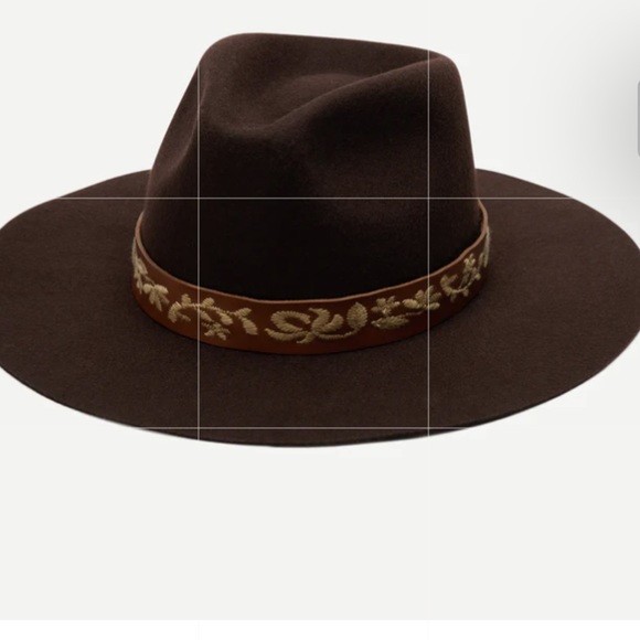 RARE  🤩Wyeth chocolate leather rancher hat - Picture 4 of 7
